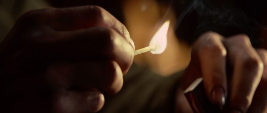 Extreme closeup of matches in Shutter Island